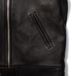 Addict Clothes Japan Leather Jackets|Jackets And Coats<Addict AD-01 Sheepskin Leather Jacket Black