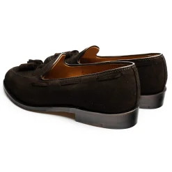 Alden Alden<Tassel Loafer Brown Suede 666