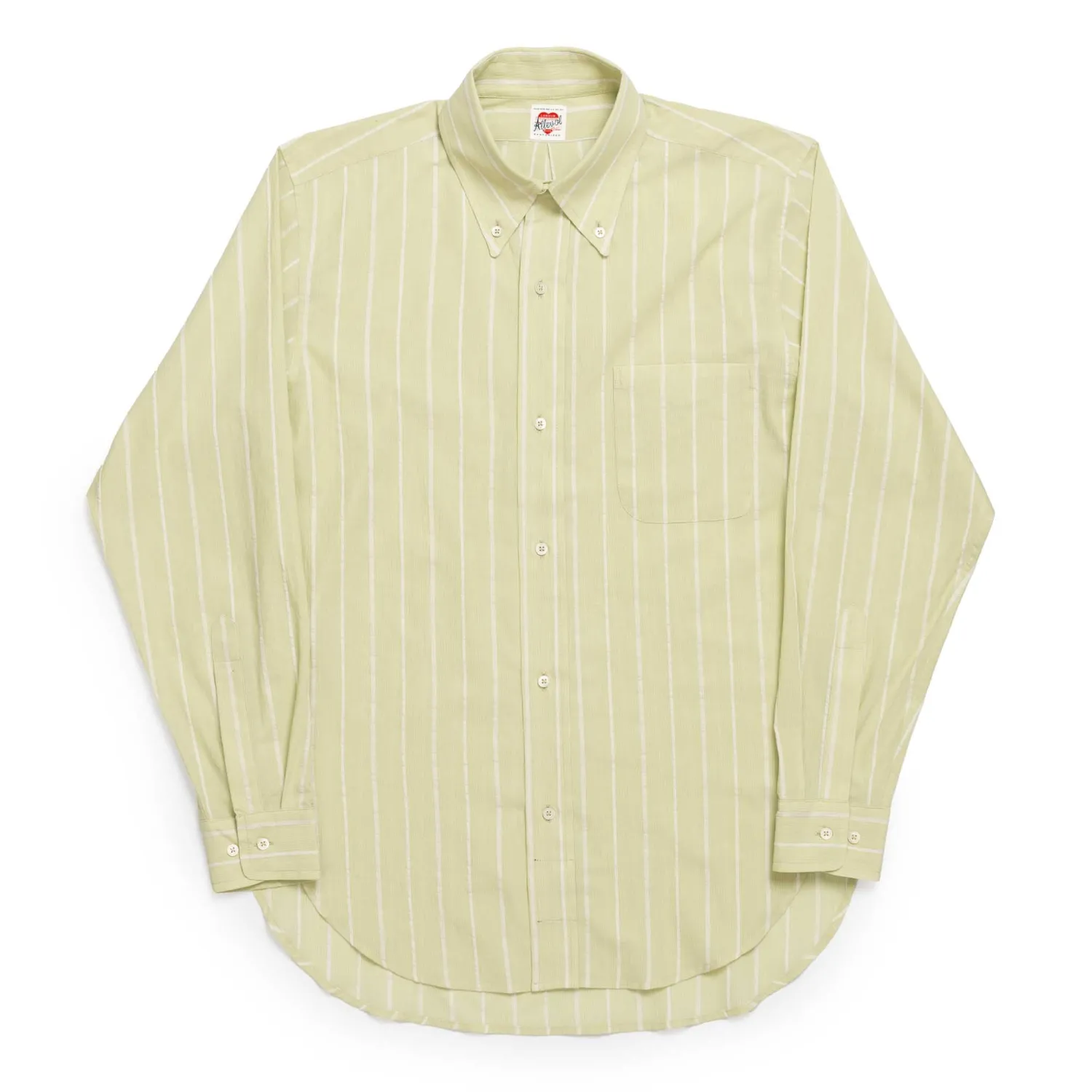 Allevol Shirts<Button Down Shirt Green & White