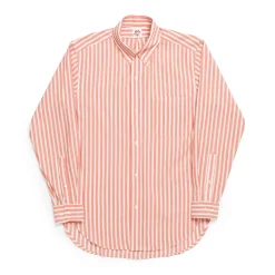 Allevol Shirts<Button Down Shirt Red & White Stripe