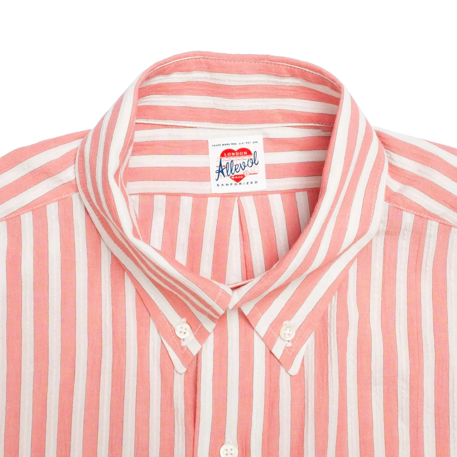 Allevol Shirts<Button Down Shirt Red & White Stripe