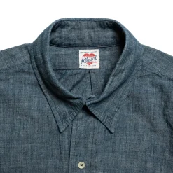 Allevol Shirts<Chambray Work Shirt Blue