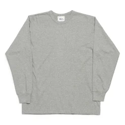 Allevol T-shirts & Undershirts<Heavy Duty Crew Neck L/S T-Shirt Grey