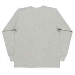 Allevol T-shirts & Undershirts<Heavy Duty Crew Neck Square Pocket L/S T-shirt Grey