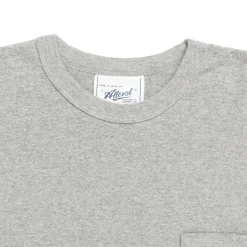 Allevol T-shirts & Undershirts<Heavy Duty Crew Neck Square Pocket L/S T-shirt Grey