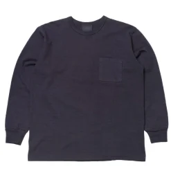 Allevol T-shirts & Undershirts<Heavy Duty Crew Neck Square Pocket L/S T-shirt Navy
