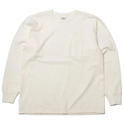 Allevol T-shirts & Undershirts<Heavy Duty Crew Neck Square Pocket L/S T-shirt White