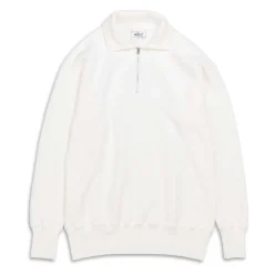 Allevol Sweatshirts & Hoodies<Loopwheel Quarter Zip Sweatshirt White