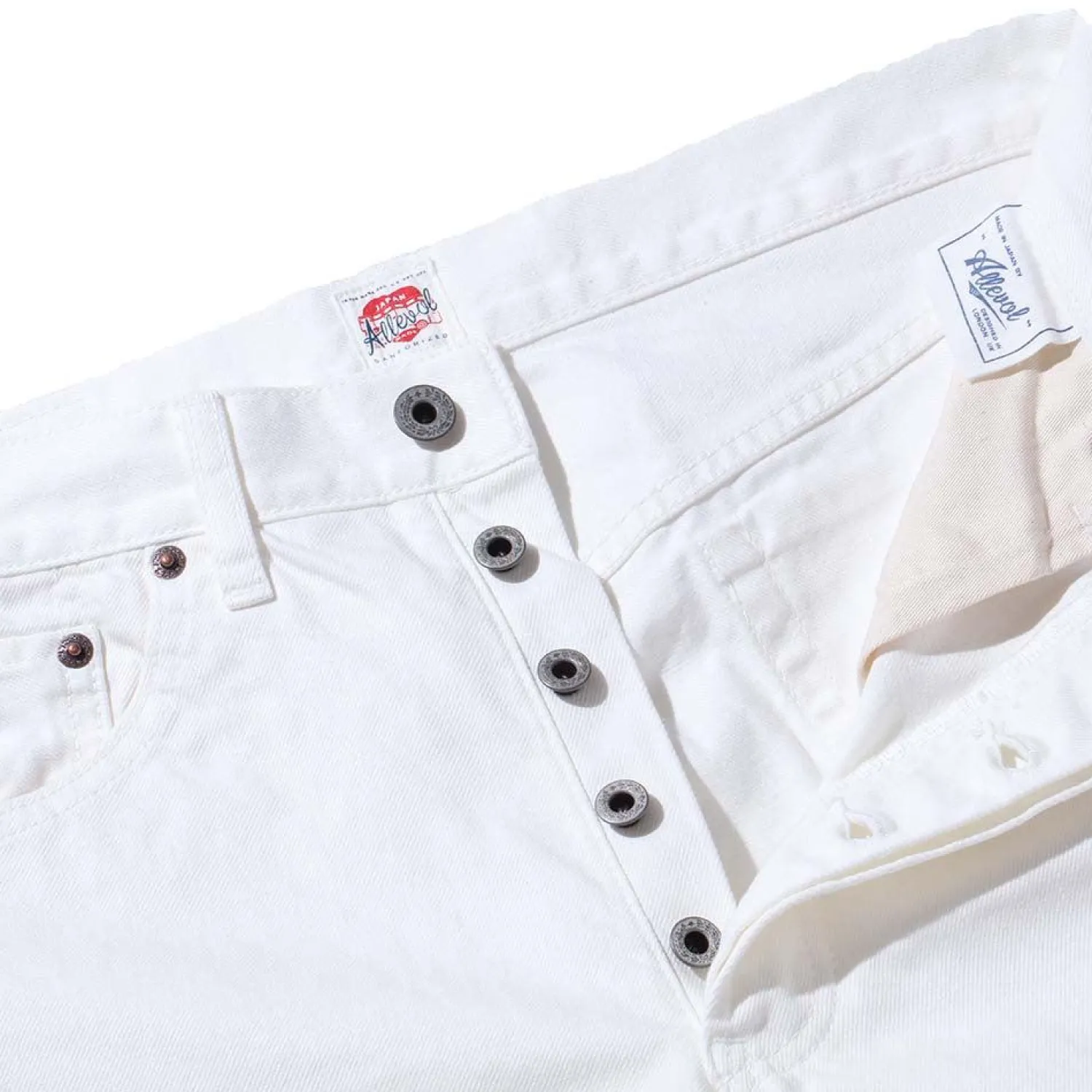 Allevol Jeans|Jeans<'Roku Roku' 66 Denim Jean White