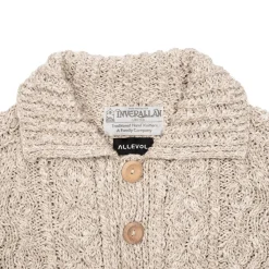 Allevol X Inverallan Knitwear<3A Lumber Cardigan Linen/ Cotton Natural