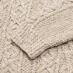 Allevol X Inverallan Knitwear<3A Lumber Cardigan Linen/ Cotton Natural