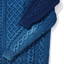 Allevol X Inverallan Knitwear<Cable Knit Crew 1A Indigo