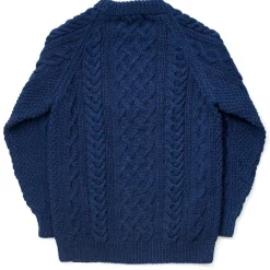 Allevol X Inverallan Knitwear<Cable Knit Crew 1A Indigo