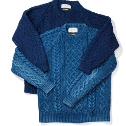 Allevol X Inverallan Knitwear<Cable Knit Crew 1A Indigo