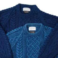 Allevol X Inverallan Knitwear<Cable Knit Crew 1A Indigo