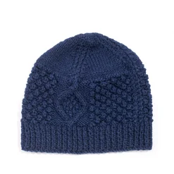Allevol Knitwear<x Inverallan Cotton Beanie Indigo Dyed 21P