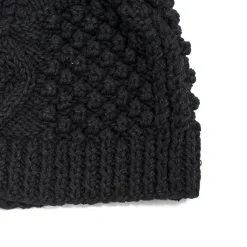 Allevol Knitwear<x Inverallan Cotton Beanie Black 21P