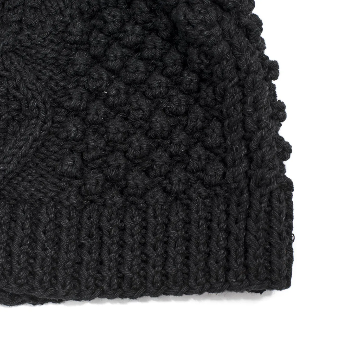 Allevol Knitwear<x Inverallan Cotton Beanie Black 21P