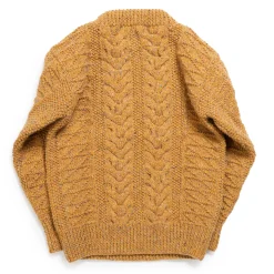 Allevol X Inverallan Knitwear<1G Pegasus Crew Neck Sweater Mohair Tweed Golden Ash