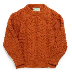Allevol X Inverallan Knitwear<1G Pegasus Crew Neck Sweater Mohair Tweed Blaze