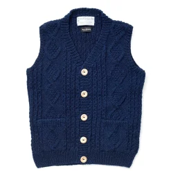 Allevol X Inverallan Knitwear|Vests<9H vest Indigo