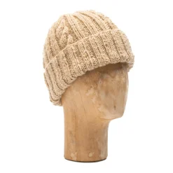 Allevol Knitwear<x Inverallan WoolxMohair Beanie Oatmeal 22F