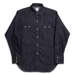 Anatomica Shirts<Denim Western Shirt Indigo