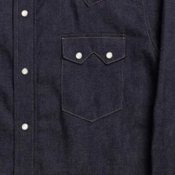 Anatomica Shirts<Denim Western Shirt Indigo