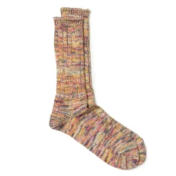 Anonymous Ism Anonymous Ism<5 Colour Mix Crew Sock Pink