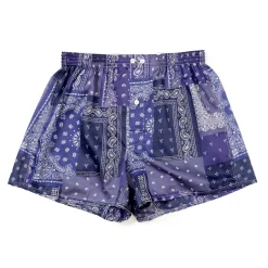 Anonymous Ism Anonymous Ism<Fine Satin Paisley Boxer Shorts Purple