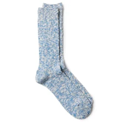 Anonymous Ism Anonymous Ism<Light Slub Crew Sock Blue