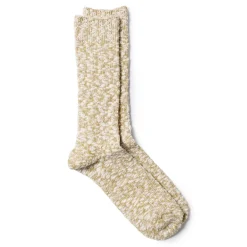 Anonymous Ism Anonymous Ism<Light Slub Crew Sock Khaki