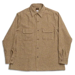Big Yank Shirts<Roger Shirt Plaid Cotton Tweed Brown