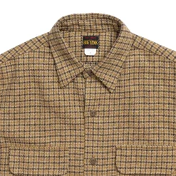 Big Yank Shirts<Roger Shirt Plaid Cotton Tweed Brown