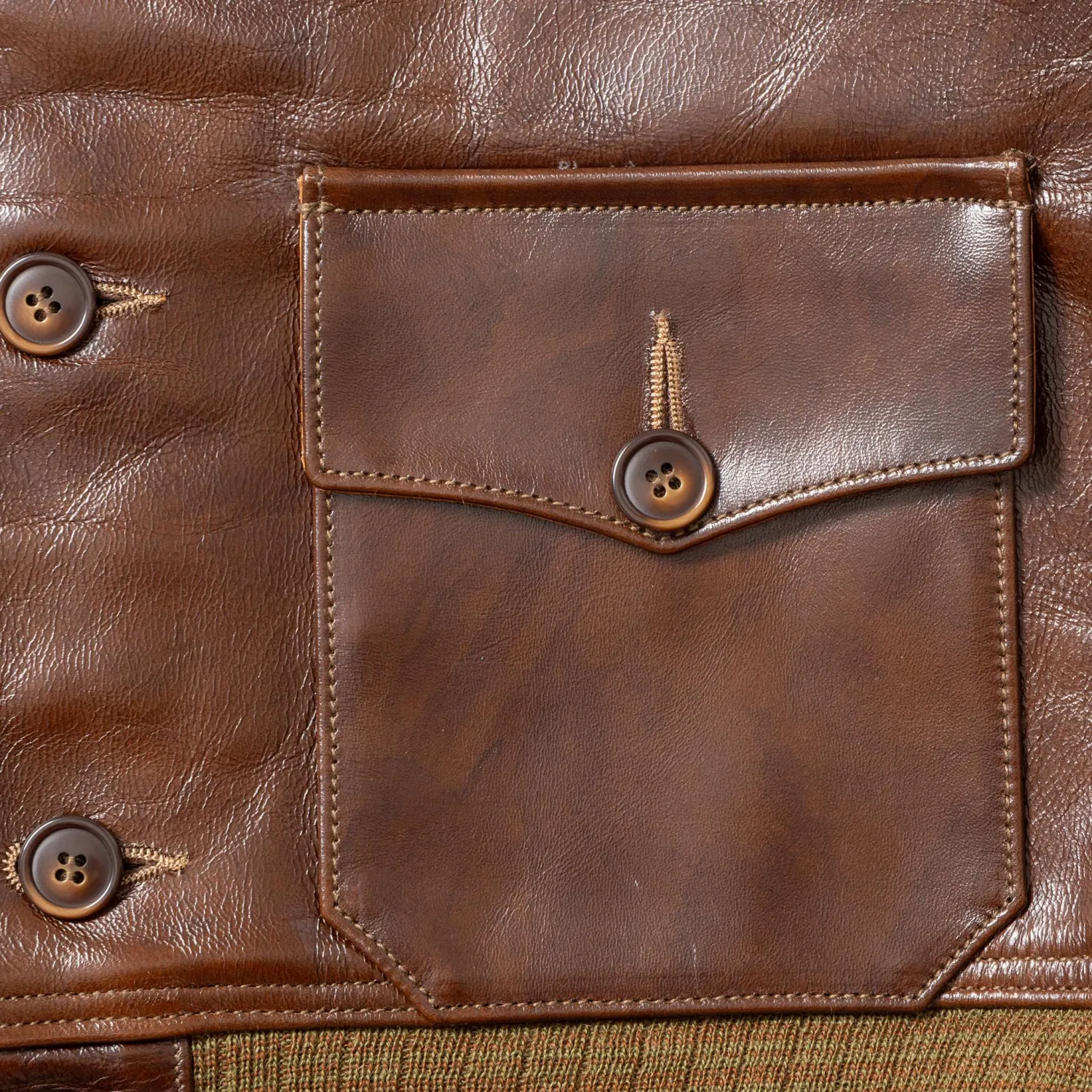 Buzz Rickson's Leather Jackets<A-1 No. 31-800P Seal Brown