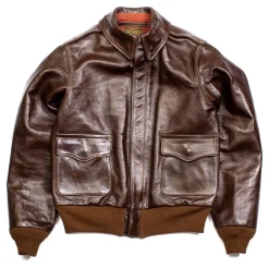 Buzz Rickson's Leather Jackets|Jackets And Coats<Type A-2 Rough Wear 23380 No Stencil Leather Jacket Seal Brown