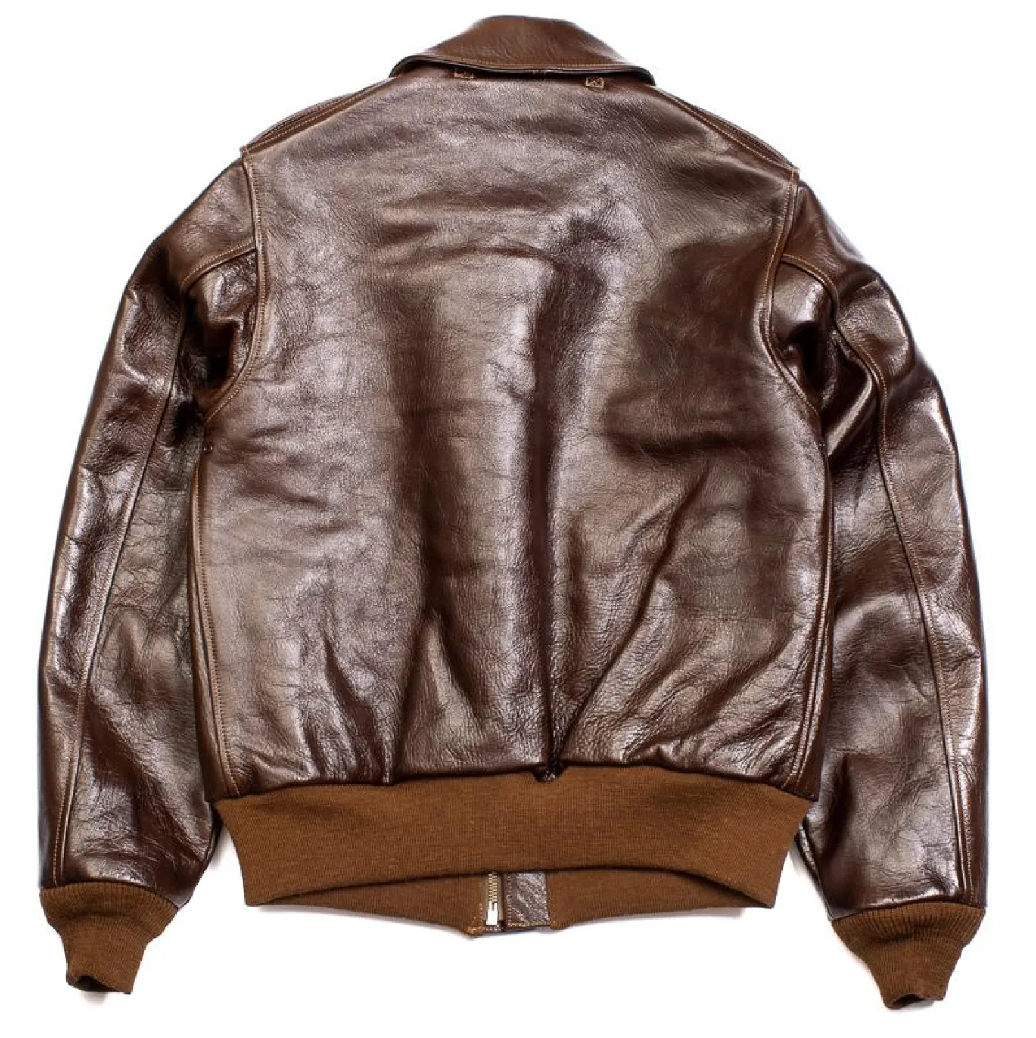 Buzz Rickson's Leather Jackets|Jackets And Coats<Type A-2 Rough Wear 23380 No Stencil Leather Jacket Seal Brown