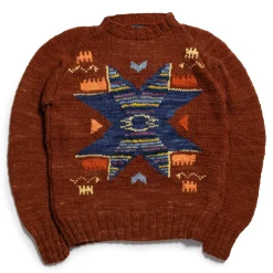 Chamula Knitwear<Antique Star Pullover Red Rust
