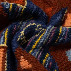 Chamula Knitwear<Antique Star Pullover Red Rust