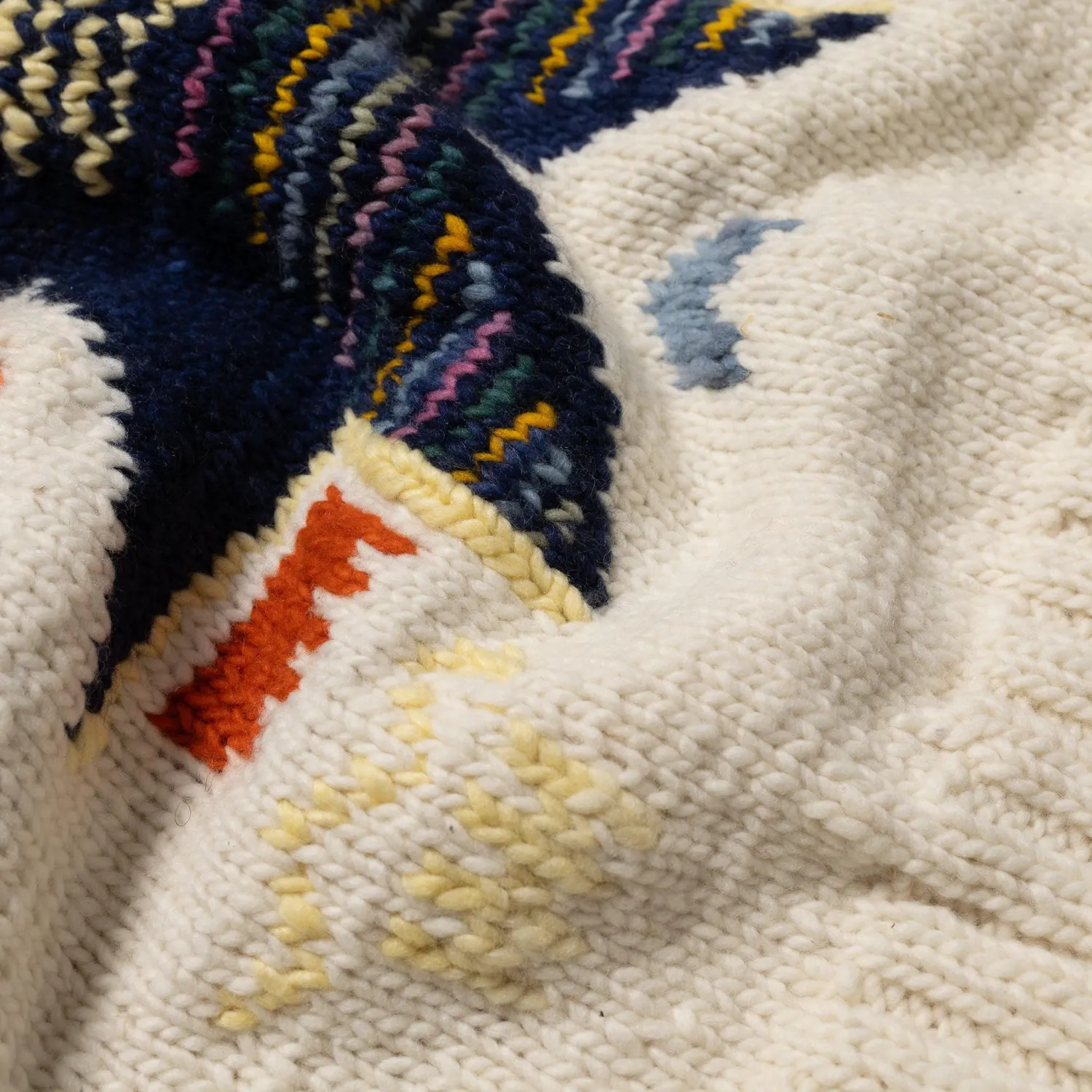 Chamula Knitwear<Antique Star Pullover Ivory