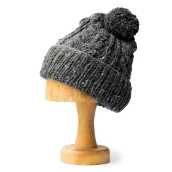 Chamula Knitwear<Double Cuff Cap Fisherman Grey