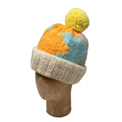 Chamula Knitwear<Double Cuff Cap Lightning Ivory