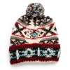 Chamula Knitwear<Double Cuff Cap Navajo #1 Ivory