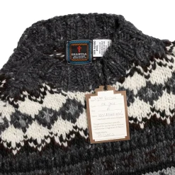 Chamula Knitwear<Fair Isle #3 Pullover Knit Ox Grey