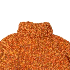 Chamula Knitwear<Mix Heather Turtleneck Pullover Dark Orange Mix