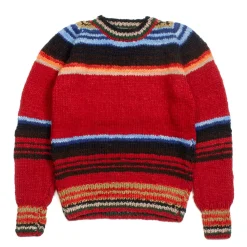Chamula Knitwear<Serape Pullover Sweater Red