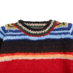 Chamula Knitwear<Serape Pullover Sweater Red