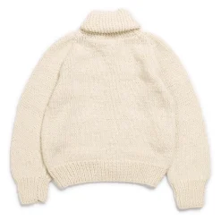 Chamula Knitwear<Shawl Collar Loop Button Cardigan Ivory