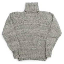 Chamula Knitwear<Turtleneck Pullover Pearl Grey