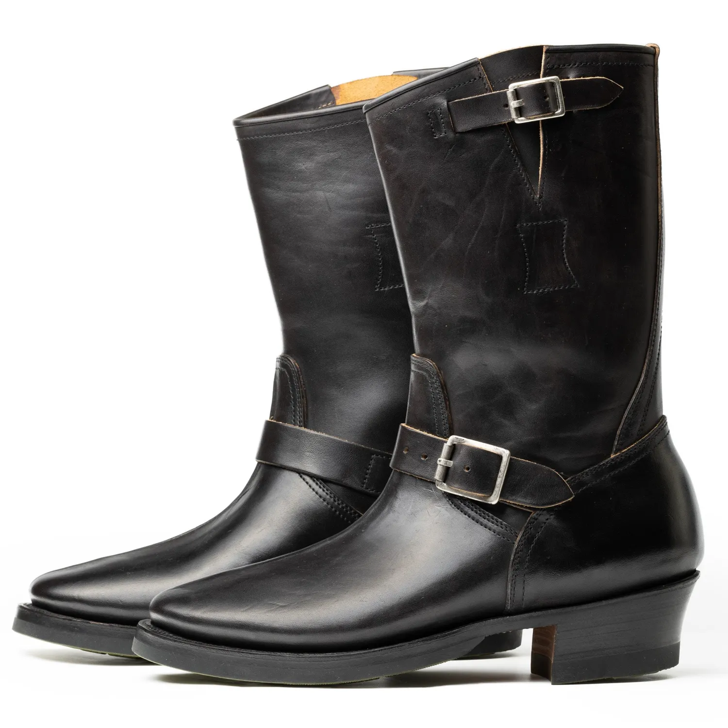 Clinch by Brass Tokyo Clinch<Clinch Engineer Boots CN Soft-toe Last OD Black Horsebutt
